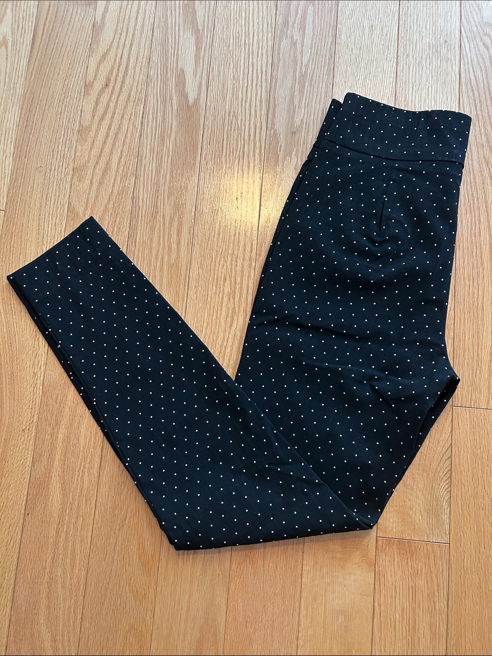 Jones New York Black Polka Dot Dressy Leggings